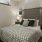 a bedroom with a large bed