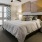 a bedroom with a large bed